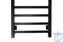 Полотенцесушитель электрический Санприз Контур П8 40х80 (черный матовый) (подключение универсальное)