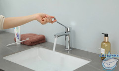 Смеситель для раковины Gappo G1021 (без донного клапана) (хром)