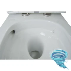 Инсталляция для унитаза Charus CC.300.80.01 с кнопкой смыва Charus Robusto FP.310.BG.05 брашированное золото,  с унитазом LYon 2.0 (с сиденьем Soft Close (микролифт)