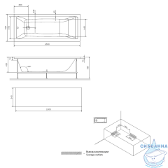 Ванна акриловая AM.PM Gem 160 W93A-160-070W-A