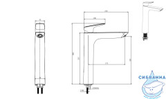 Смеситель для раковины Aquatek Вега AQ1004MB (черный матовый)