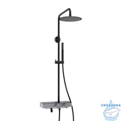 Душевая система Wasserkraft 250 1 режим A114.258.217.CB Thermo (хром/черный)