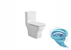 Унитаз напольный со смывом торнадо Aquatek Леон AQ2788T-00 с бачком и сиденьем быстросъемным Soft Close (микролифт)