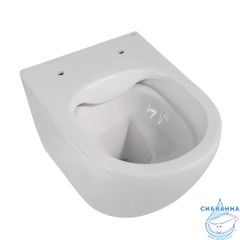 Унитаз подвесной безободковый Abber Bequem AC1100 с сиденьем Soft Close (микролифт) (белый)