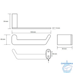 Держатель для туалетной бумаги Bemeta Organic 157112021