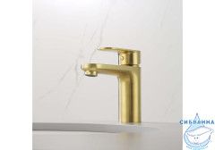 Смеситель для раковины Aquatek Ника AQ1810BG (золото)