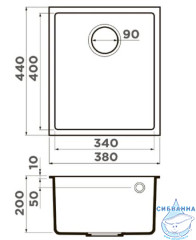 Кухонная мойка Omoikiri Bosen 38-U-GR серый