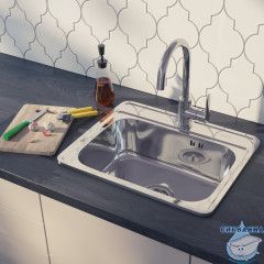 Кухонная мойка Iddis Basic BAS53P0i77 нержавеющая сталь