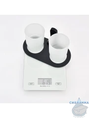 Стакан Raglo R300.08.06 (черный матовый/белый)