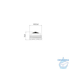Аэратор для смесителя, пластик, M22, бескорпусный, наружная резьба, IDDIS, 996P22B3SM