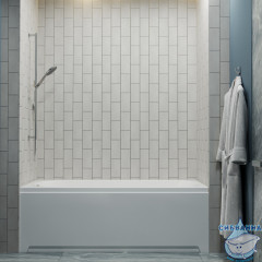 Акриловая ванна 1ACReal Дюна 150х70 с каркасом