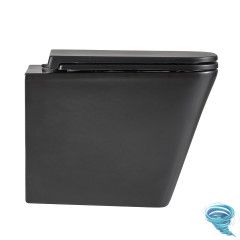 Унитаз подвесной безободковый Lemark Florex 9612002 с сиденьем быстросъемным Soft Close (микролифт)
