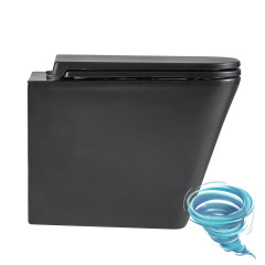 Унитаз подвесной безободковый Lemark Florex 9612002 с сиденьем быстросъемным Soft Close (микролифт)