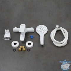 Смеситель для ванны Lemark Bronx LM3714MW (белый матовый)