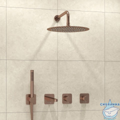 Душевая система Wasserkraft 300 1 режим A8851.310.311.338.330.290.292.291 (розовое золото)