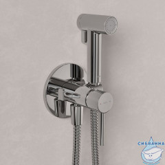 Гигиеническая лейка, хром глянцевый, Оптима Хоум (Optima Home), IDDIS, 0302FSCi20