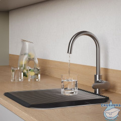 Смеситель для кухни с каналом для фильтрованной воды, сатин, Cuba, IDDIS, CUBBNFJi05