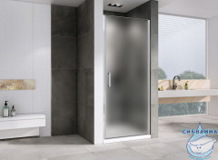 Дверь в нишу ABBER Sonnenstrand AG04090M 90x195 профиль хром, стекло матовое