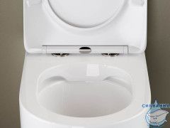 Унитаз приставной безободковый Ceramicanova Mia Rimless CN1810 с сиденьем Soft Close (микролифт)