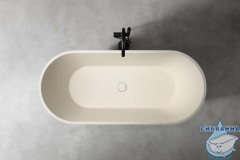 Ванна из искусственного камня ABBER Frankfurt 170x75  AM9941MBE