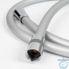 Шланг для душа, серебряный, силиконовый, 1,5м, Optima Home, IDDIS, OPH15SLi19