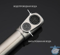 Смеситель для кухни Gappo G4399-1 (нержавеющая сталь)