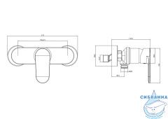 Смеситель для душа Aquatek Ника AQ1860BGM (оружейная сталь)