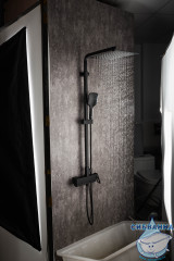 Душевая система Gappo G2417-6 250 1 режим (черный матовый)