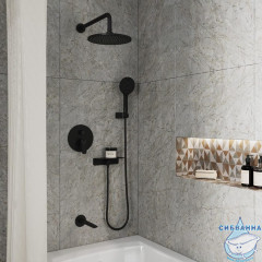Душевая система Milardo Rora RORBL03M68 250 1 режим (черный матовый)