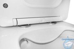 Унитаз напольный безободковый Azario Anteo Square  AZ-1218A с бачком и сиденьем Soft Close (микролифт)