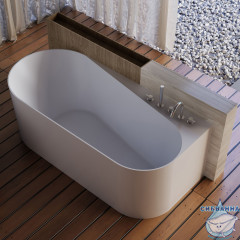 Акриловая ванна ABBER AB9496-1.5 R 150x75 с каркасом
