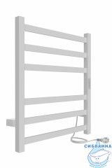 Полотенцесушитель электрический Indigo Oktava Slim (с таймером) 50х60 белый матовый  (с возможностью скрытого подключения, подключение R/L)