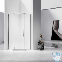 Душевое ограждение Vincea Slim-N 100x100 профиль хром, стекло прозрачное VSP-4SN100CL