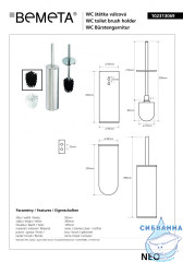 Ерш Bemeta Neo 102313069 39см, черная щетка