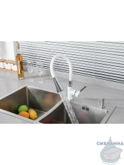 Смеситель кухни Frap F4044-8 (белый/хром)