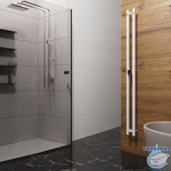 Полотенцесушитель электрический Terminus Duo 11х160 квадратная (с возможностью скрытого подключения) (белый матовый)