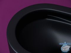 Унитаз подвесной безободковый Ceramicanova Ulma Rimless CN4006TMB с сиденьем быстросъемным Soft Close (микролифт)
