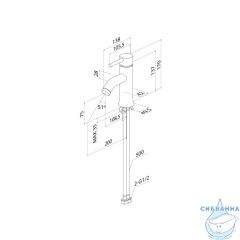 Смеситель для умывальника, черный матовый, Kaya, IDDIS, KAYBL00i01
