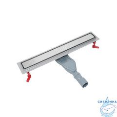 Лоток душевой, сифон 360, комбинированный затвор, двухсторонняя решетка, 600мм, хром, IDDIS, 975B6SB00DZ