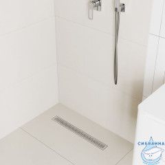 Лоток душевой, сифон 360, комбинированный затвор, перфорированная решетка, 600мм, хром, IDDIS, 975B6SB20DZ