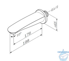 Излив для ванны Am.Pm Like F8070000