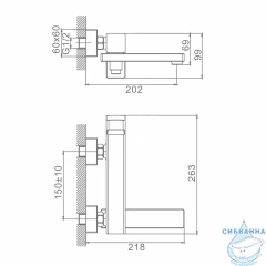 Смеситель для ванны Raglo R30.30.06 (черный)
