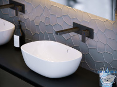 Смеситель для раковины встраиваемый Timo Selene 2071/03SM (черный матовый)