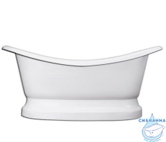 Ванна из литьевого мрамора New Line Sanitary Корсика на подиуме 190х86