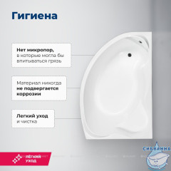 Акриловая ванна Aquanet Jamaica 160x100 R с каркасом