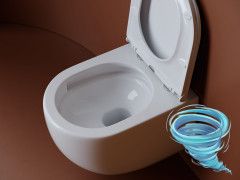 Унитаз подвесной безободковый Ceramicanova UP Rimless CN4007 с сиденьем быстросъемным Soft Close (микролифт)