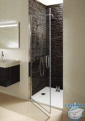 Дверь в нишу Jacob Delafon Contra 80 см E22T80-GA профиль хром, стекло прозрачное