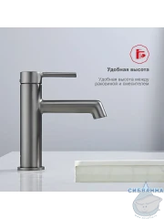 Смеситель для раковины Raglo R20.10.09 (графит)