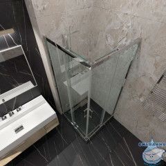 Душевое ограждение Тритон Фикс 90x90 профиль хром, стекло прозрачное Щ0000067439 (без поддона)