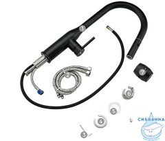 Смеситель для кухни Gappo G4398-46 (черный матовый)